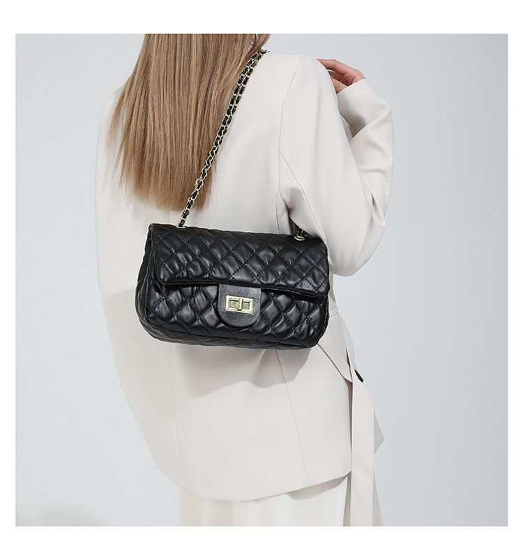 Lingge Embroidered Thread Handmade Chain 2024 New Fashion Large Capacity Texture Single Shoulder Women's Crossbody Small_voghion.com