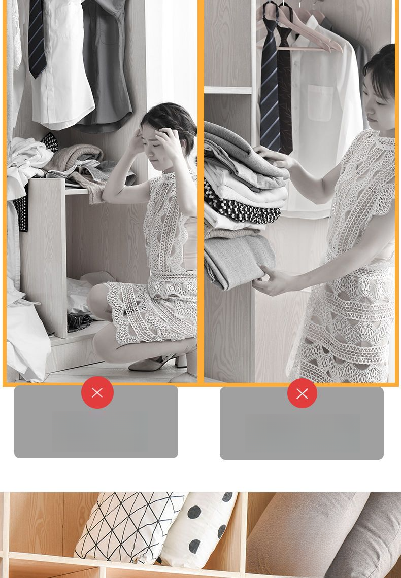 Wardrobe Layered Clothing Drawer Home Closet Artifact Dormitory Clothes Pants Storage Organizer Rack_voghion.com