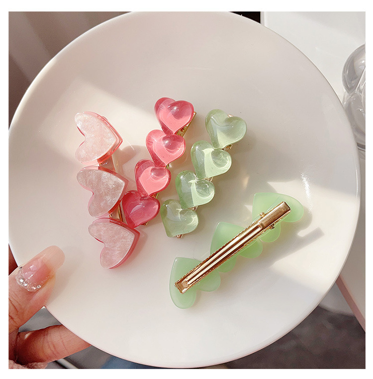 Cute and sweet hair clip side clip new side bangs clip net red hair card girl heart duckbill clip bb clip headdress_voghion.com