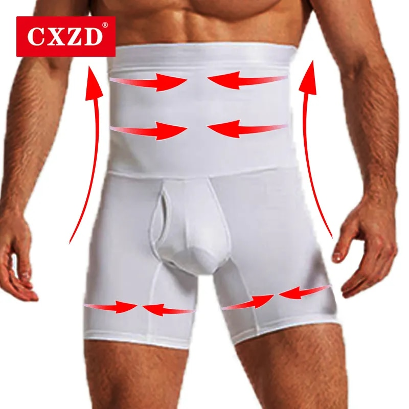 Männer Abnehmen Body Trainer Hohe Taille Steuer Höschen Kompression Unterwäsche Bauch Bauch Shaper Shorts_voghion.com