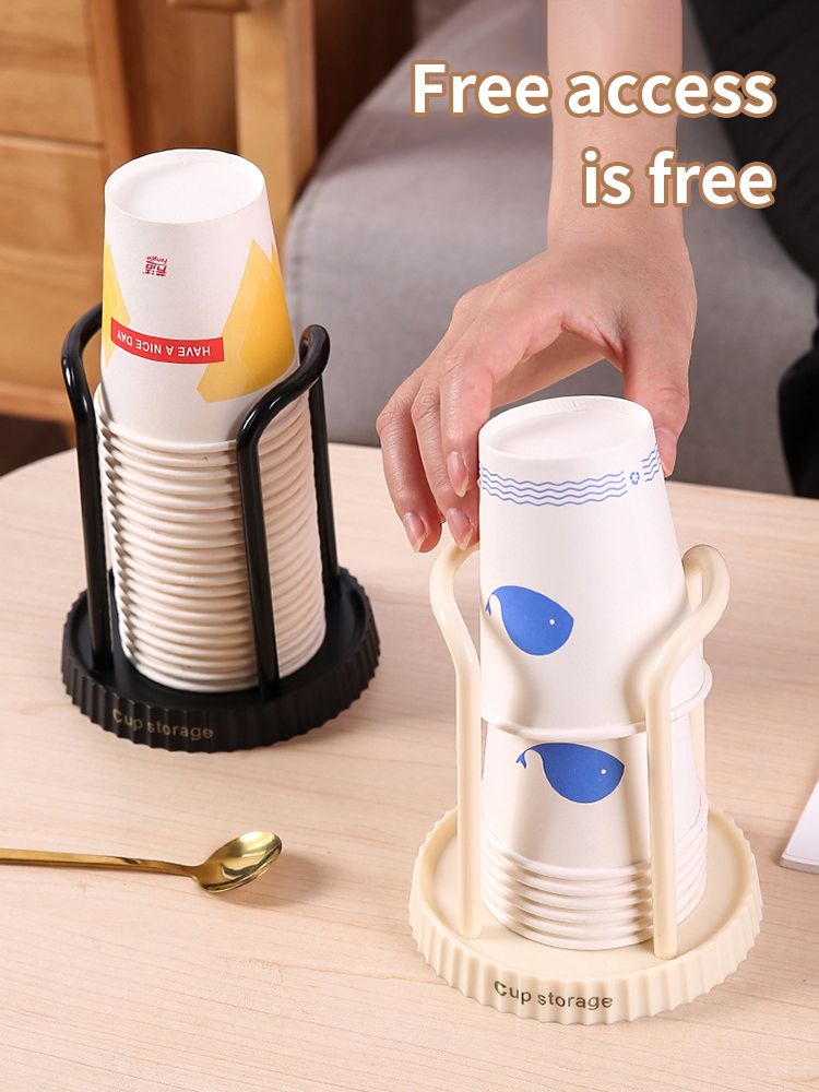 Disposable Paper Cup Holder Rack, Desktop Storage Organizer For Living And Dining Room, Space Saving Cup Taker_voghion.com