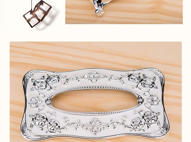 European Style Fashion Coffee Table Storage Tissue Home High-end Napkin Box Household Creative_voghion.com