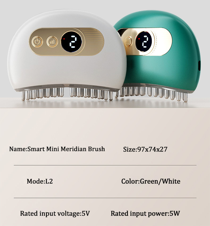 9-speed Vibration Heating Electric TENS Guasha Scraping Board Brush Facial Back Head Dredging Meridian Rel 70% discount_voghion.com