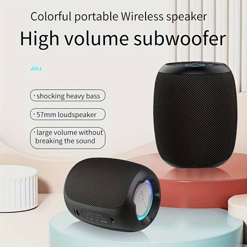 ZEALOT S53 10W Wireless Speakers, Outdoor Portable Subwoofer Speaker, Wireless Speaker, Dual Pairing, 4400mAh Battery, 24 Hours Playtime Loud Stereo,_voghion.com