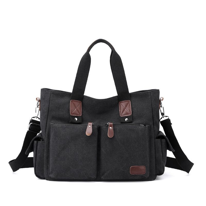 Nuova borsa a tracolla multifunzionale da uomo, in tela, casual, da viaggio, per esterni, di grande capacità_voghion.com