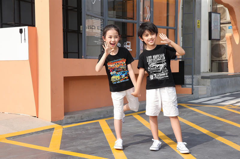 Kid's Clothing Boys and girls short sleeved T-shirt summer wear 2024 new children's thin summer tops boys casual western style half sleeved_voghion.com