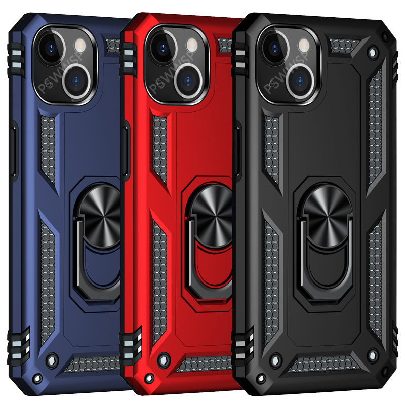 Metallrõngas Kickstand Armour põrutuskindel ümbris iPhone 14 12 11 13 Mini X Xs Max Pro XR SE 7 8 6 6S Plus TPU hoidiku katte Coque jaoks_voghion.com