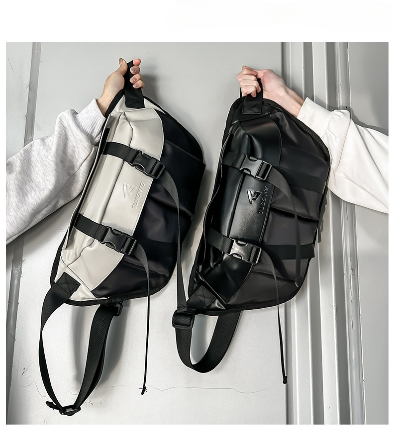 Designers funktionell crossbody-väska för män, trendigt avslappnat modeväska för män med en axel med stor kapacitet, bröstväska för män_voghion.com