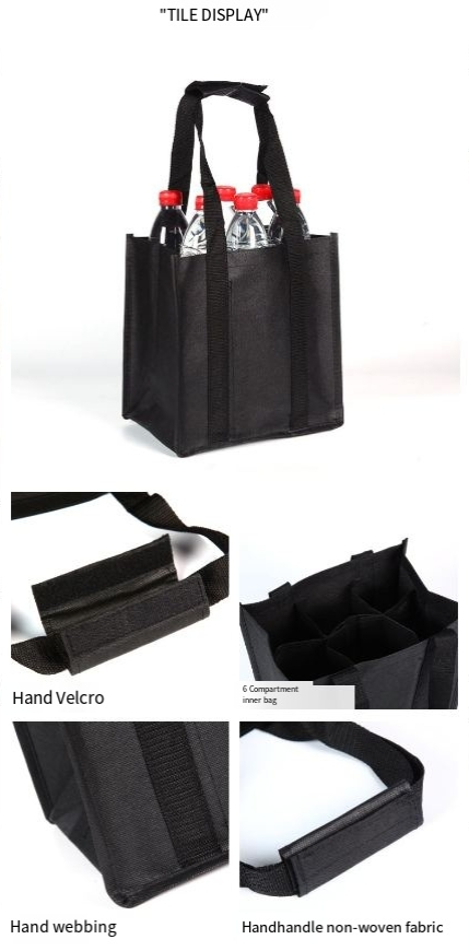 6 Fläschen Wäin Fläsch Handtasche Net-Ënner Vakanz Wäin Fläsch Kaddosbeutel reusable Shopping Sak_voghion.com