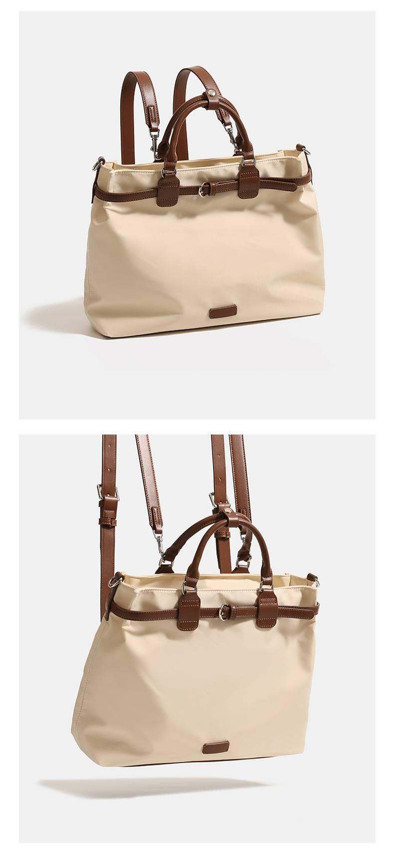 Zaino di grande capacità, design nuovo e unico con un tocco di alta qualità, può essere utilizzato come borsa a mano, a tracolla o tote bag, perfetto per gli spostamenti._voghion.com