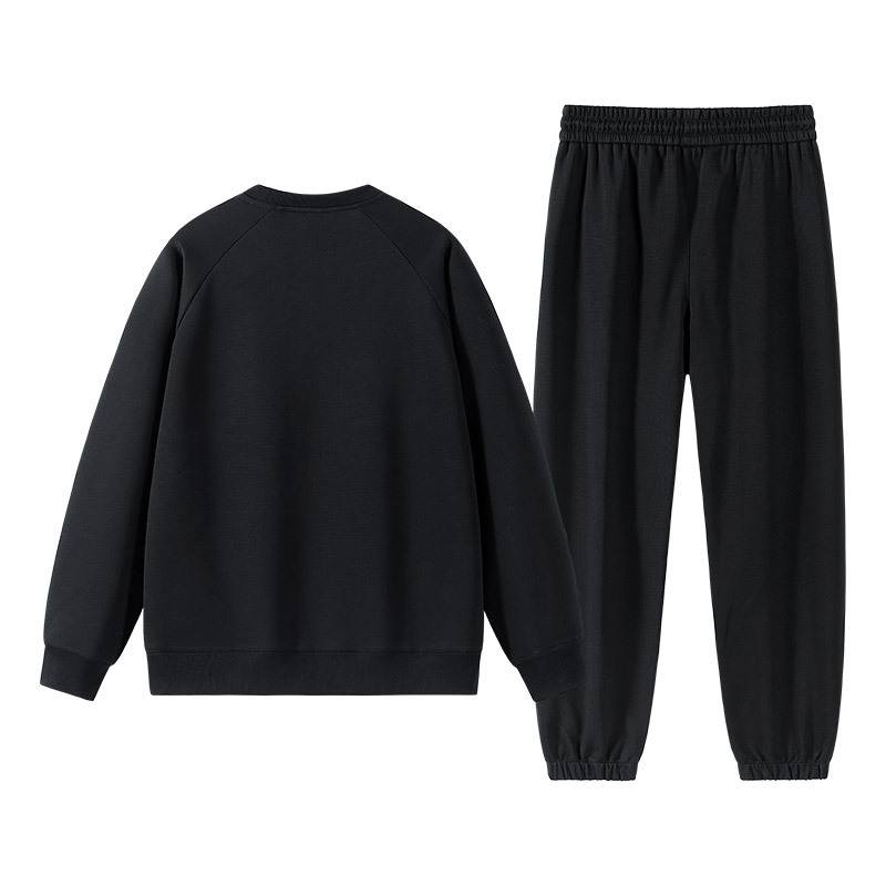 Men's Clothing New Casual Suit Men's Round Neck Sweater Two piece Suit _voghion.com