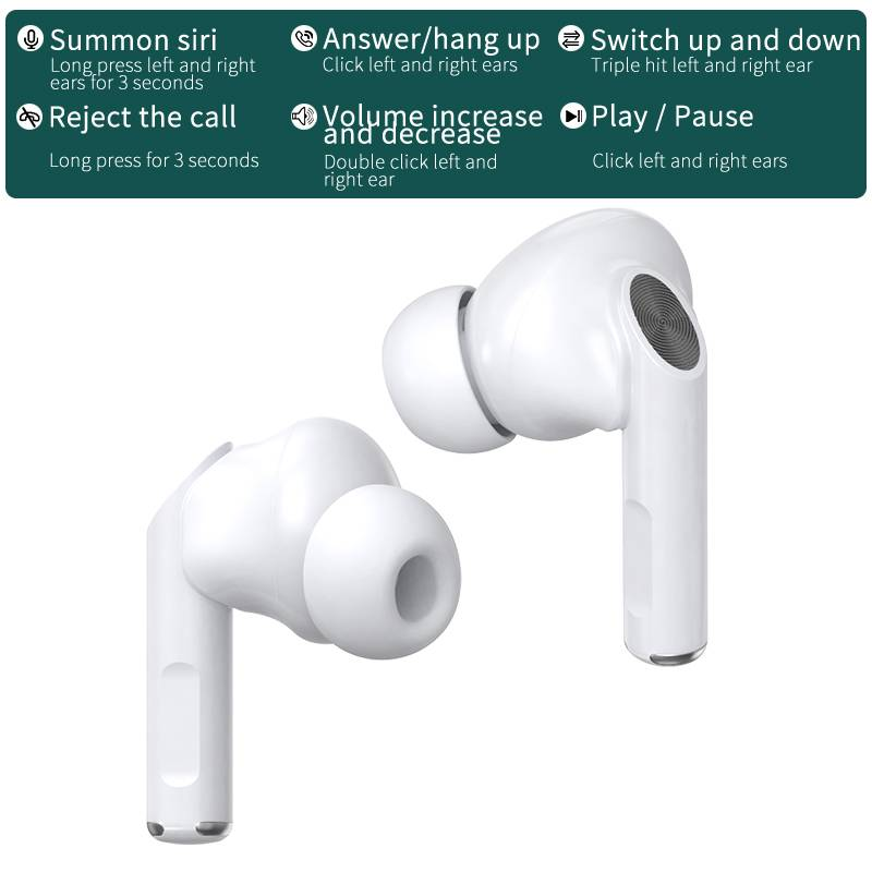 New Design M10 Wireless Earphone Noise Canceling Fiess ENC Earbud In-Ear Headphone_voghion.com