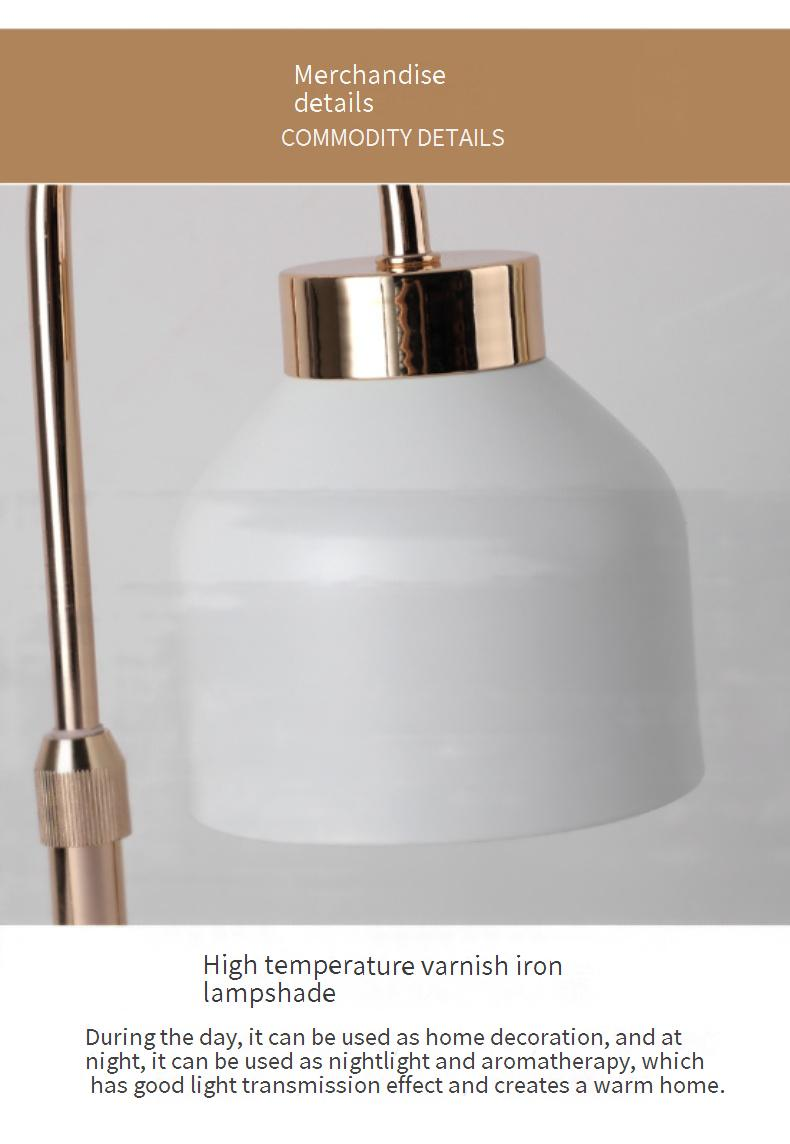 Lampe à cire, bougie, huile essentielle, lampe de table, chambre à coucher, simple, créative, sans feu, décoration, peut être soulevée et abaissée_voghion.com