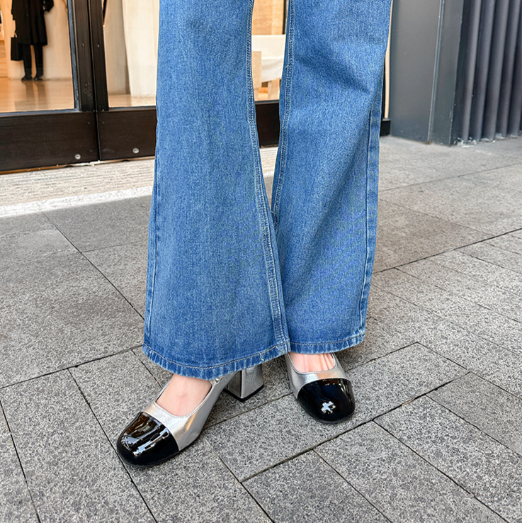 Sandali con tacco a blocco da donna, estate, nuovi, piccoli, profumati, con una linea e un'aria sul retro, sandali con tacco alto da donna_voghion.com
