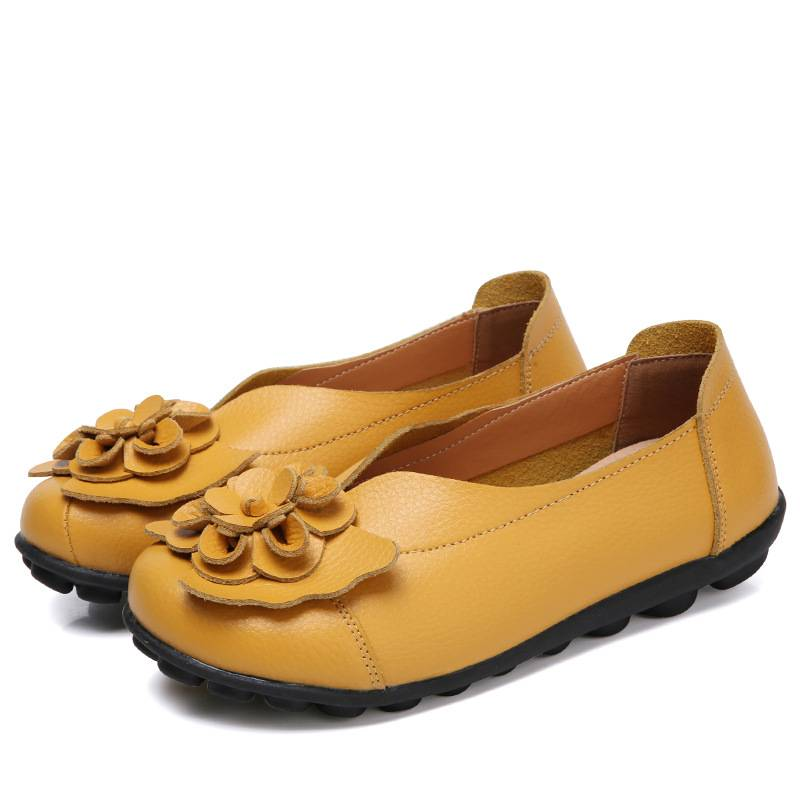 Spring/Summer Flower Comfortable Bean Women's Shoes Flat Women's Singles Shoes_voghion.com