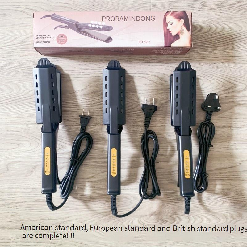 Fer à lisser professionnel avec technologie à ions négatifs - Température réglable pour la maison et les voyages - Coiffeur anti-frisottis et sans dommages_voghion.com