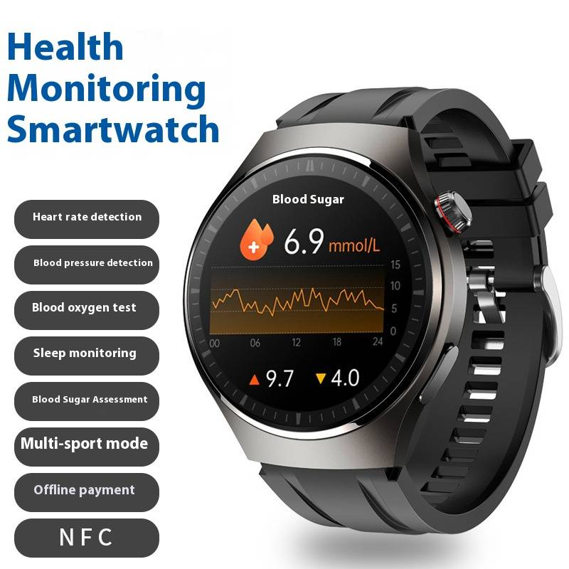 Smart Watch With Non-Invasive Blood Glucose Monitoring, Blood Oxygen, Heart Rate, Sleep Tracking & Bluetooth Calling_voghion.com