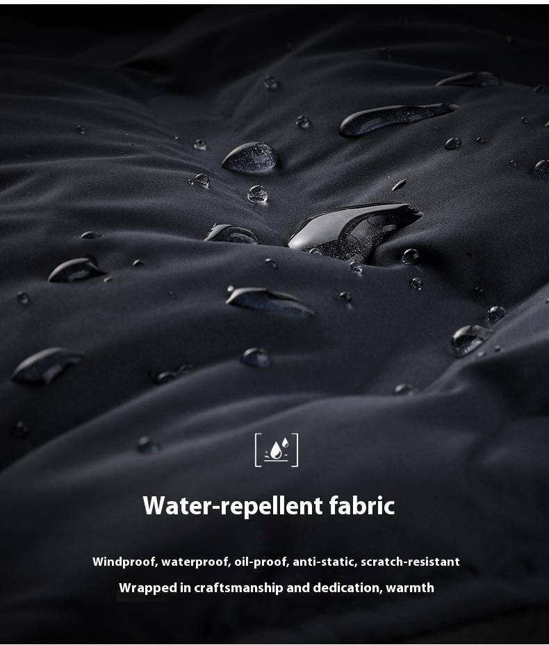 Men's Lightweight Down Jacket With Graphene Technology 650 Fill Power White Duck Down Waterproof Winter Coat Slim Fit Stand Collar Casual Outerwear_voghion.com