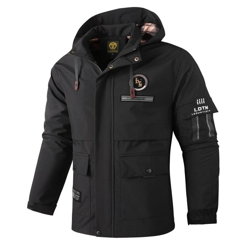 Neue Herren-Outdoorjacke für Herbst und Winter – Trenchcoat, Oberbekleidung mit Kapuze, stylische wasserdichte Freizeitjacke_voghion.com