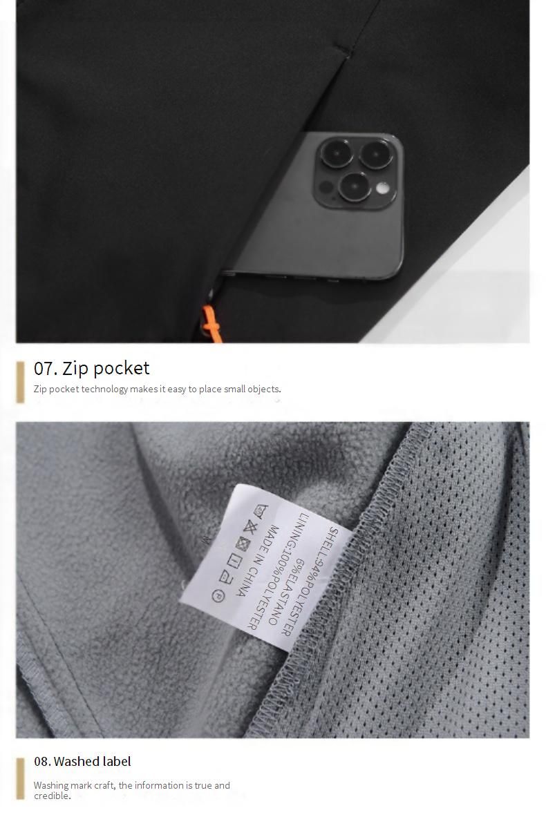 Giacca antivento da uomo con fodera in pile – Giacca softshell da esterno per tutte le stagioni, ideale per escursionismo, ciclismo e spostamenti urbani (S-XXXL, Nero/Verde militare/Blu navy/Grigio)_voghion.com