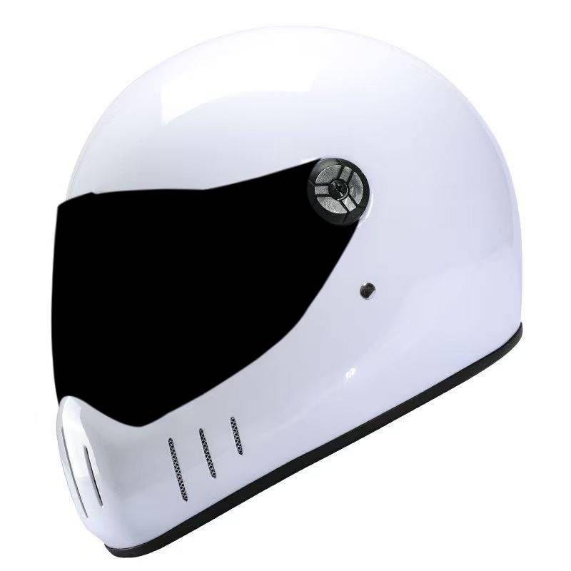 Casco da moto vintage con certificazione 3C – Casco integrale classico retrò per uomo e donna – Materiale ABS con diverse opzioni di colore e visiera_voghion.com