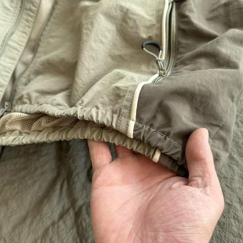 25 New Outdoor Cycling Hiking Sports Workwear Large Pocket Mountain Color Block Stand Collar Couple Style Versatile Vest_voghion.com