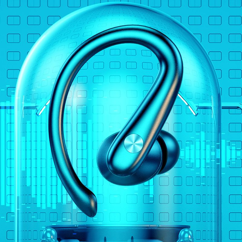 1 Set Earphone Fingerprint Touch Intelligent Noise Reduction Stereo Surround Bluetooth-compatible Wireless Earbud for_voghion.com