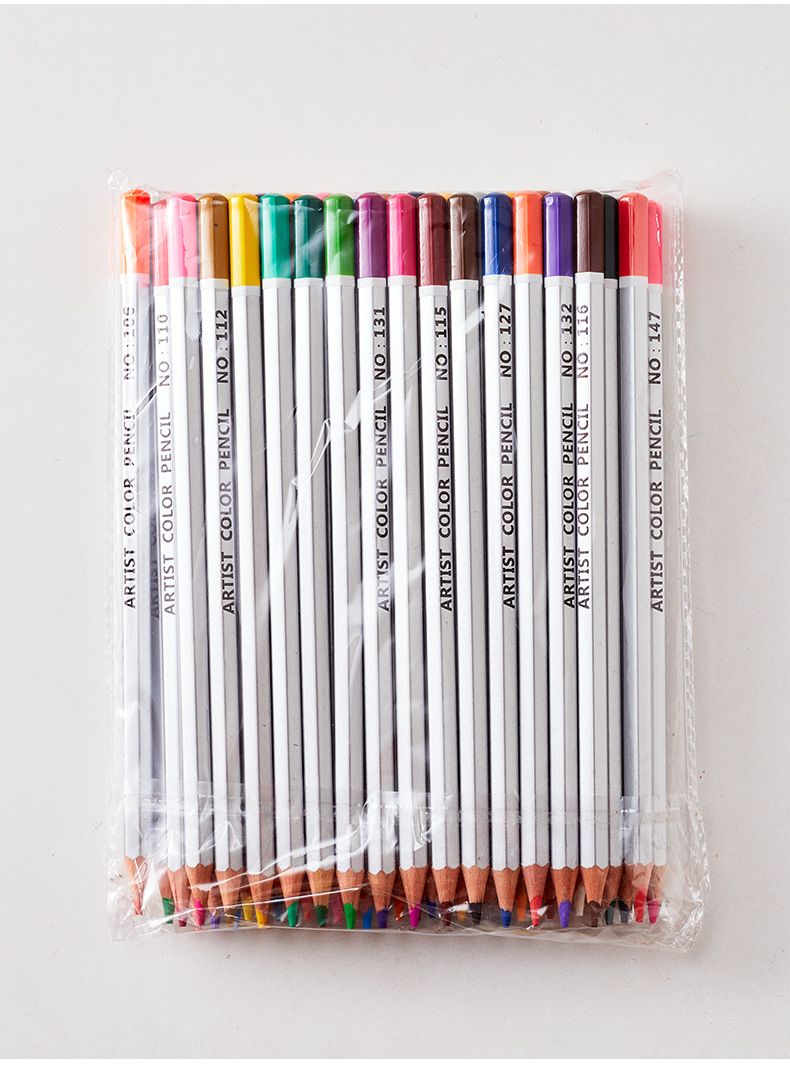 Conjunto de lápis de cor vibrante para crianças e artistas - 12/24/36/50/72 cores, estojo de madeira, núcleos premium resistentes a quebras para esboços, desenhos e rabiscos_voghion.com