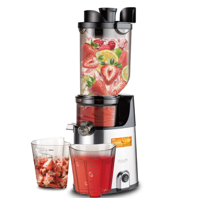 RAF Slow Juicer - With Pulp Separator, Large Caliber No Cutting Needed, Filter For Fruits & Vegetables_voghion.com