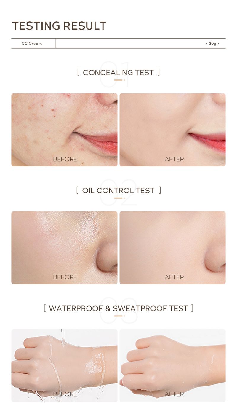 CC Cream 30ml (tube) Skin Enhancing Hydrating And Moisturizing Cosmetics Manufacturer_voghion.com
