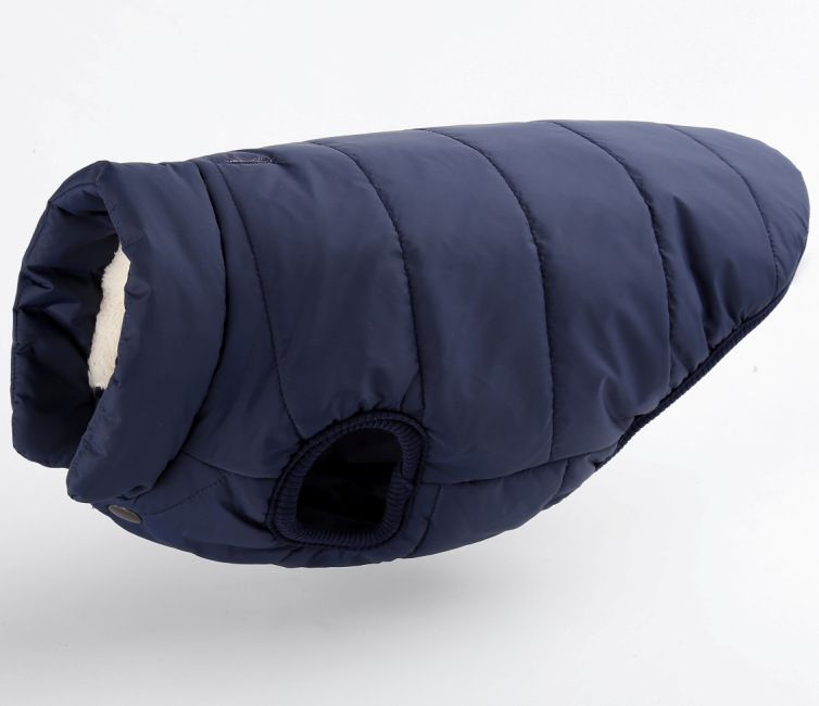Herbst-Winter-Hundebekleidung mit Druckknöpfen, dicker Baumwollmantel, Haustierbedarf_voghion.com
