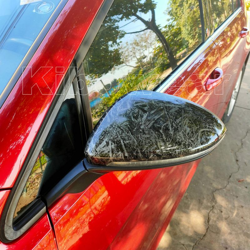 2 stücke Geschmiedet Carbon Seite Spiegel Abdeckung für VW Golf 7 MK7 7,5 GTD R GTI GTE VII Kappe E-golf Sportsvan 2013 2018 2019 ersetzen_voghion.com