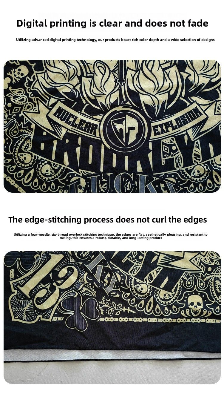 Écharpe carrée rétro à motifs cachemire européens et américains, style motard Harley, masque de conduite, foulard hip-hop original, séchage rapide et fin_voghion.com