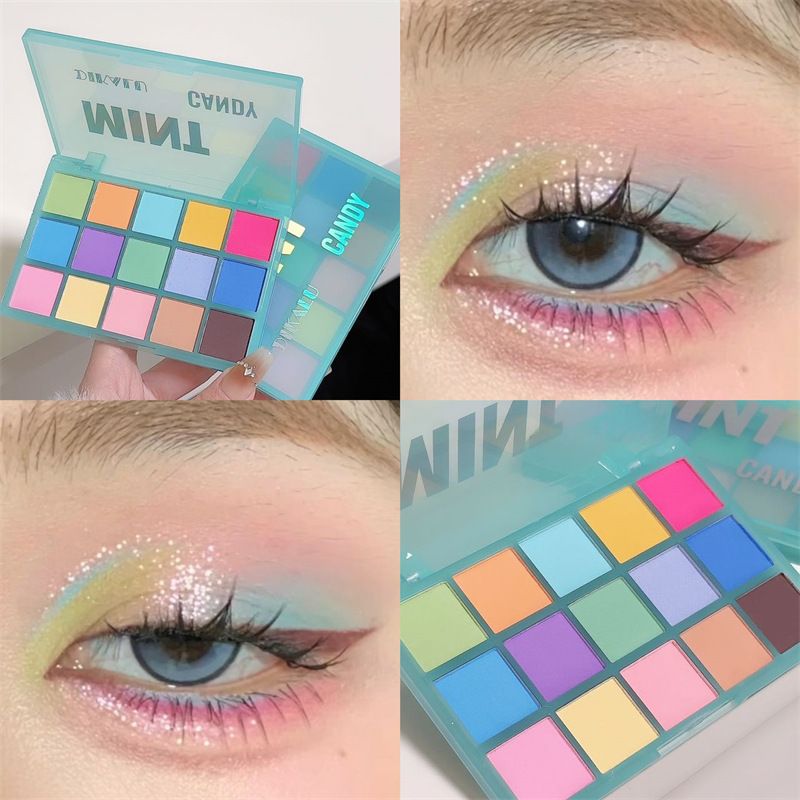 INS Style Macaron Eyeshadow Colorful Multi-color Play Low Saturation Makeup Palette Pink Series_voghion.com