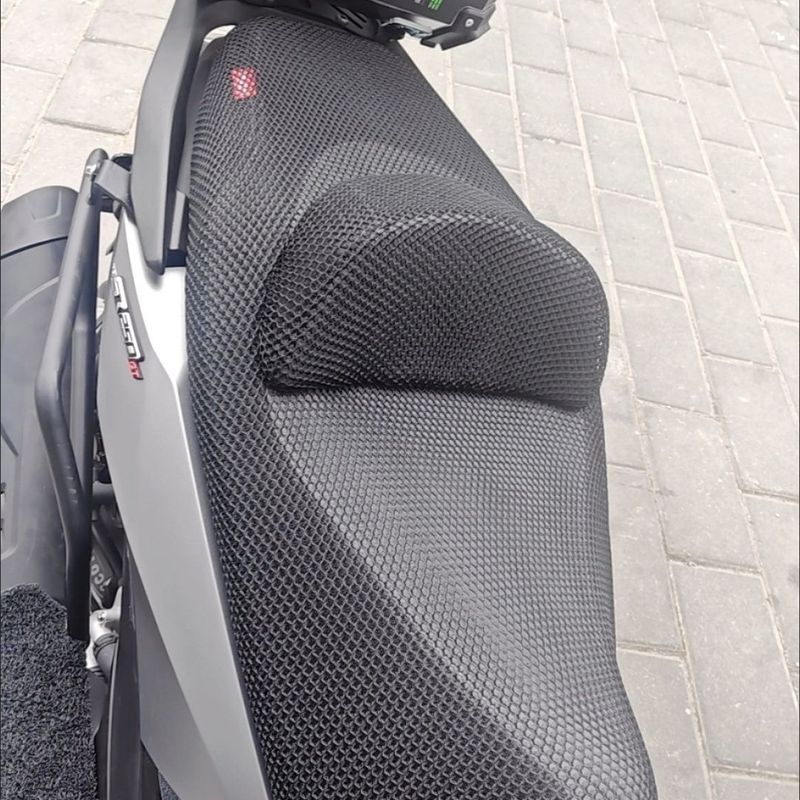 Coussin de siège en maille respirante pour scooter Wujin SR250GT, housse de protection solaire épaisse et isolante thermique_voghion.com