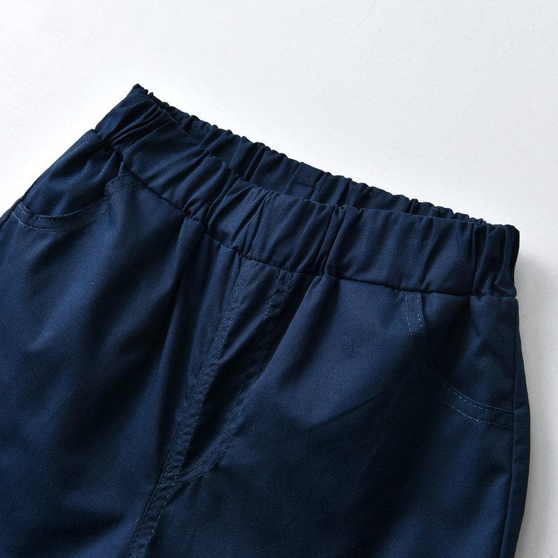 Babykleidung Set aus farblich passendem Netzstrick-T-Shirt und Shorts mit Revers für Jungen im Kinderschatz-Sommerprogramm_voghion.com