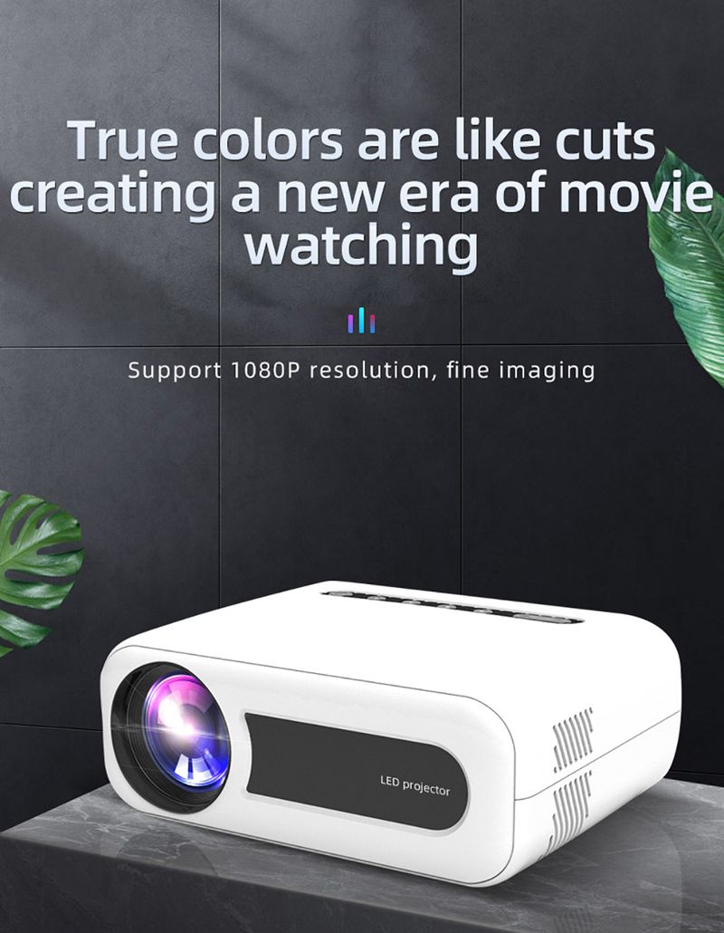 YG330 Prijenosni mobilni telefon 1024 * 600 Rezolucija Kućno kino video filmski projektor na istom ekranu_voghion.com