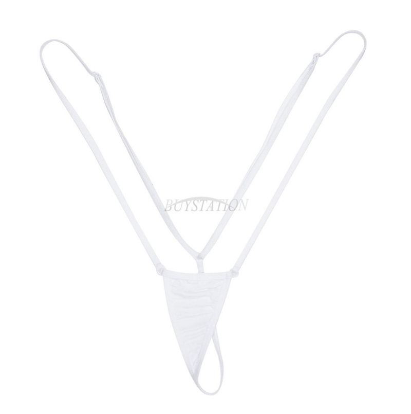 Intimunterwäsche Sexy Pamas Pama Hosen Duerchsichteg T-fërmeg Hosen T-Réck Eendeel Mini-Badekostüm Schwammboxer_voghion.com