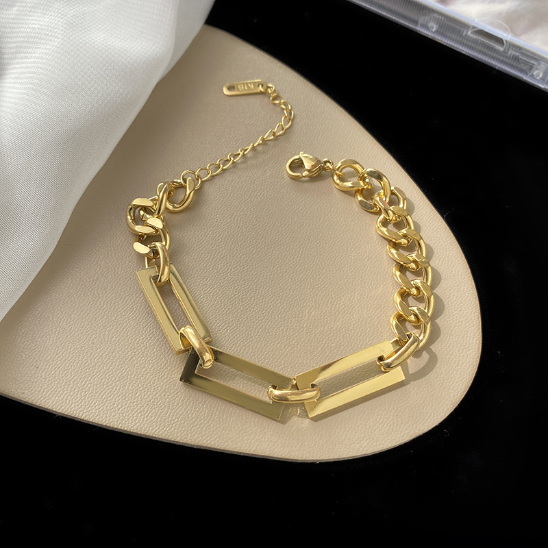 Einfache Edelstahl Halskette Frauen Hip Hop Gold Farbe Kuba Kette Kubanischen Minimalistischen Choker Halskette Schmuck_voghion.com