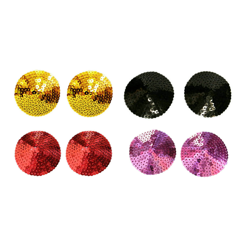 Sexy multicolor sequin fringe breast strips_voghion.com