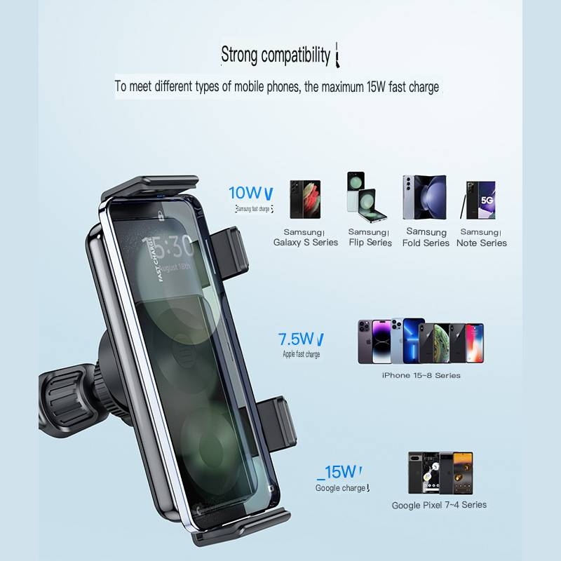 New CE certified ZfoldFlip car wireless charger suitable for Samsung folding screen mobile phone holder_voghion.com