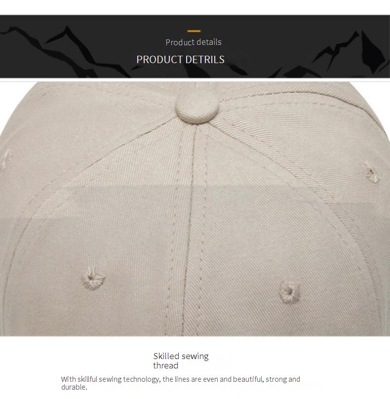 Men's Hats Baseball Cap Spring And Autumn Version Embroidered Small M Duckbill Cap Outdoor Running Travel Simple All Match Sun Protection Sun Hat_voghion.com
