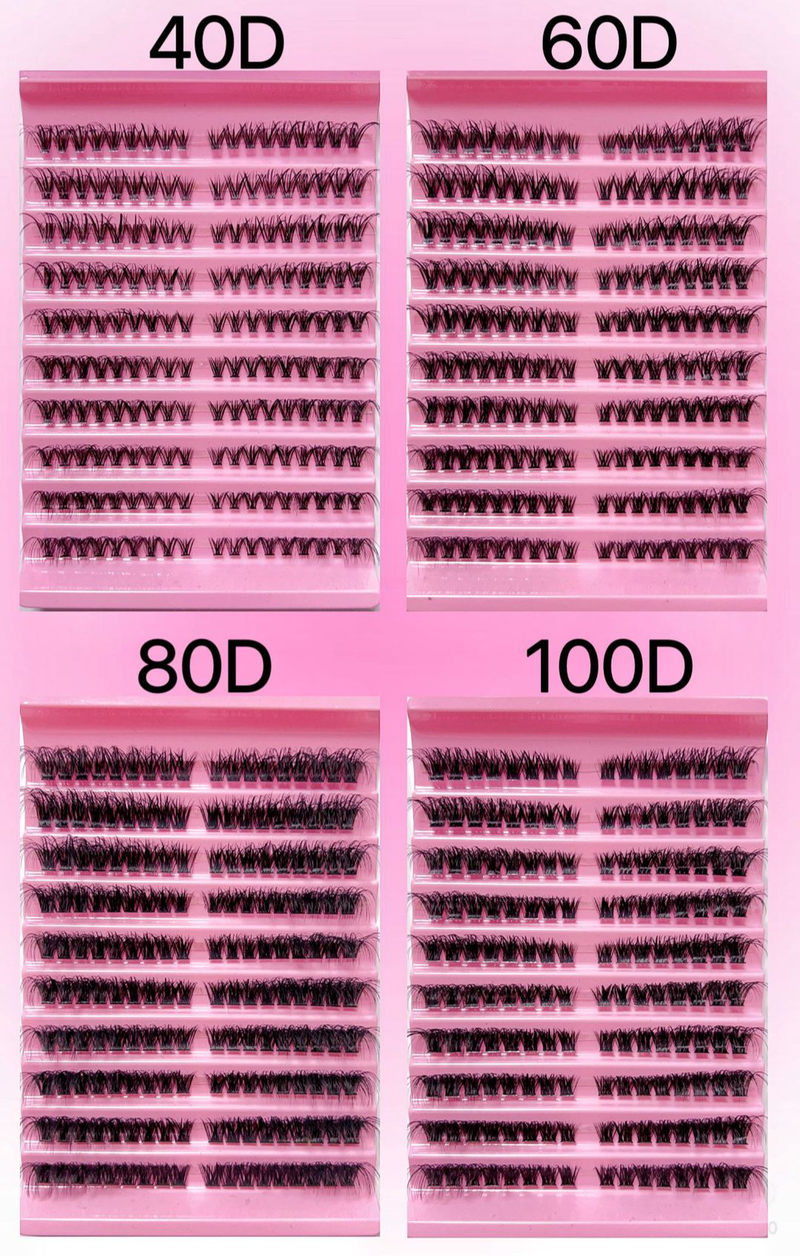 Eyelashes Set Ten Rows Of Segmented Dense Self Grafting Lazy Single Cluster DIY False Eyelashes Set_voghion.com