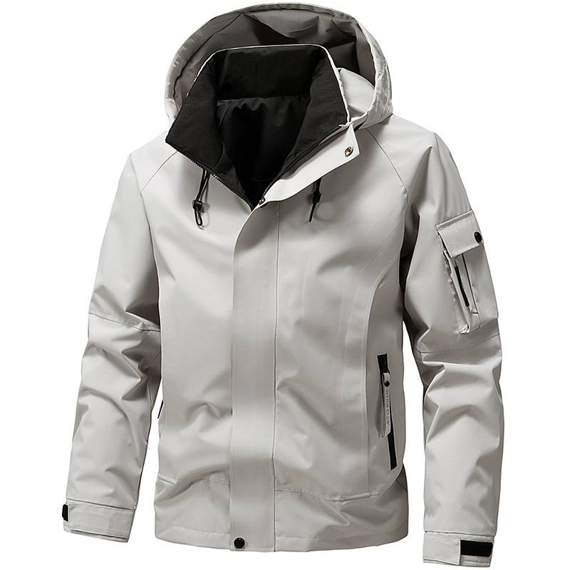 Men's Tactical Storm Jacket – Waterproof Workwear Hoodie With Reinforced Elbows (M-5XL, Anti-Scratch Polyester)_voghion.com