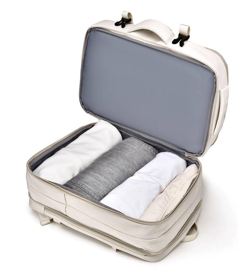 Lightweight Travel Backpack For Men And Women, Large Capacity Waterproof Durable Polyester Rucksack With Breathable Padded Shoulder Straps_voghion.com