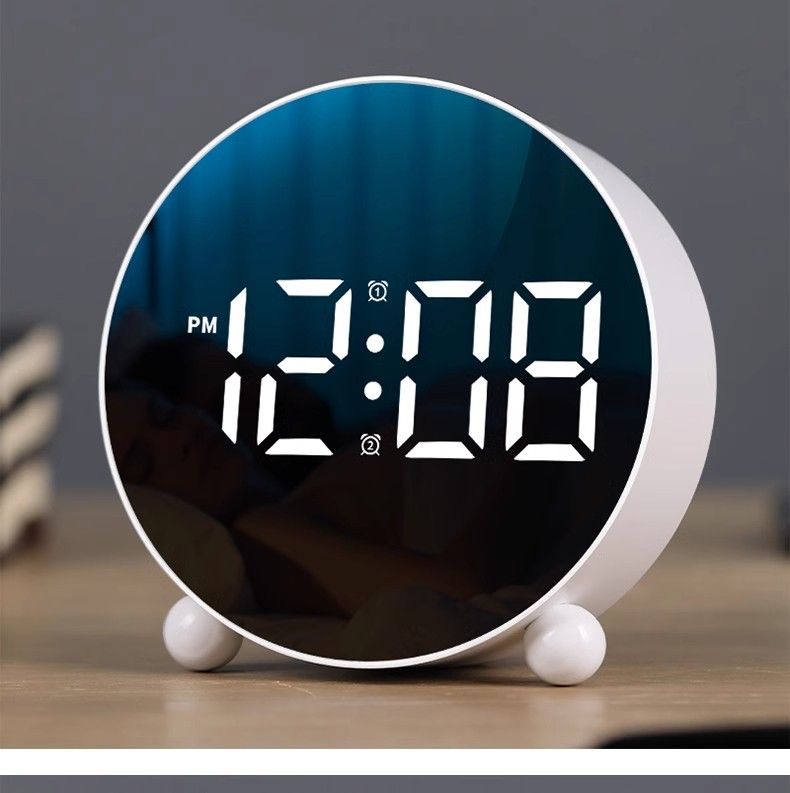Neuer kreativer Wecker, einfache elektronische Uhr, LED-Uhr, Heim-Nachttischuhr, Temperaturuhr, Kunststoffuhr 8895_voghion.com