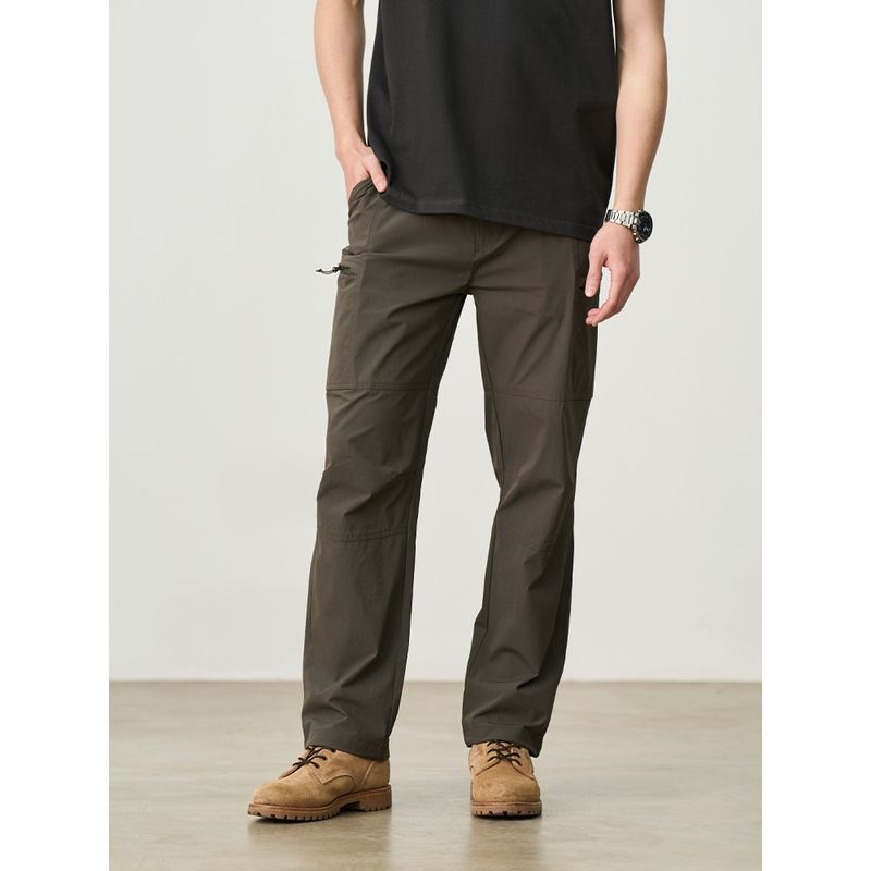 Wasserdichte Softshell-Wanderhose für Herren – Leichte Hose aus Stretch-Nylon mit winddichter Technologie und Multi-Taschen-Design_voghion.com