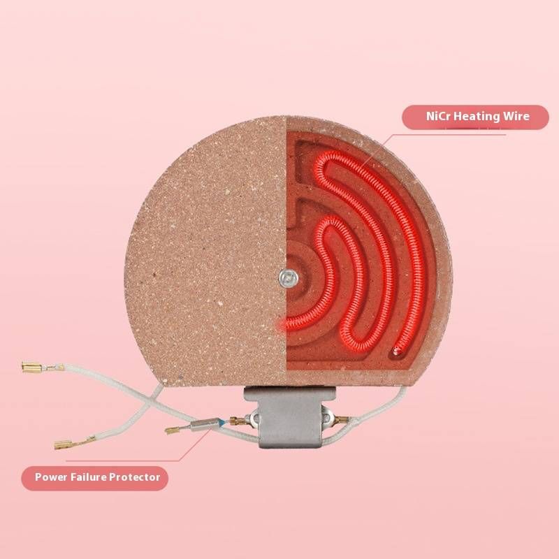 Ceramic Heating Hand Warmer - 220V USB Rechargeable, 420W Fast Warmth, Compact & Portable For Home/Outdoor Use (Red/Orange, M/L Size)_voghion.com