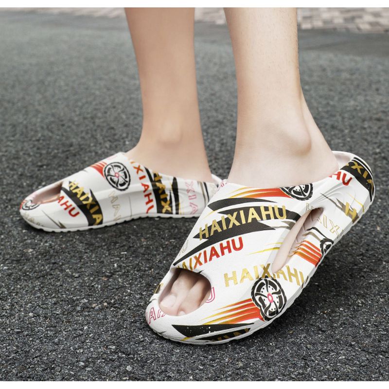 Slippers Men 2024 Four Seasons New EVA Flip-flops Thick Soles Step On Shit Feeling Sandals_voghion.com