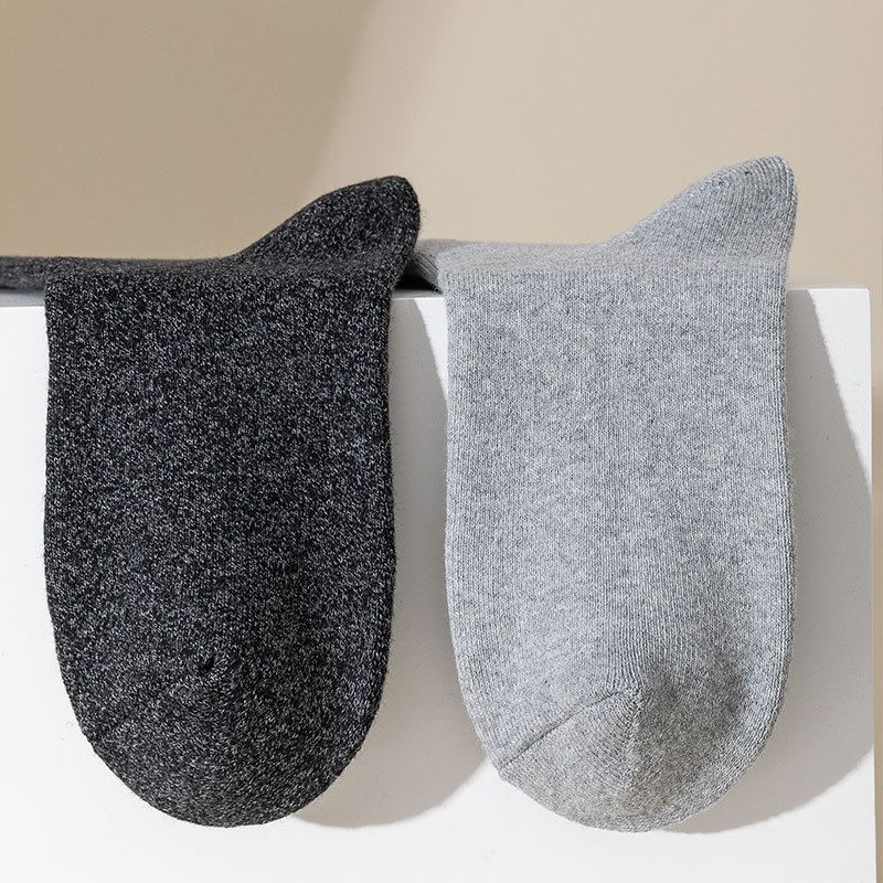 Winter dikke handdoek sokken heren dikke badstof sokken casual diamant midden sokken katoenen sokken heren warme sokken wollen sokken_voghion.com